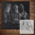 Three Wise Men reusable Mylar stencil