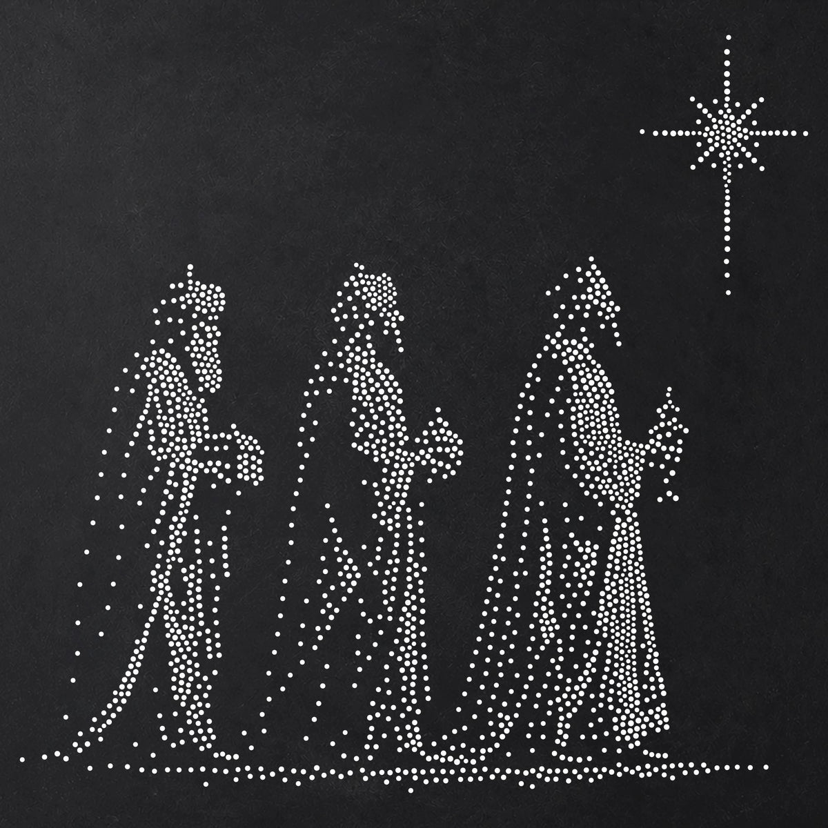 Wise Men Following Star reusable Mylar stencil