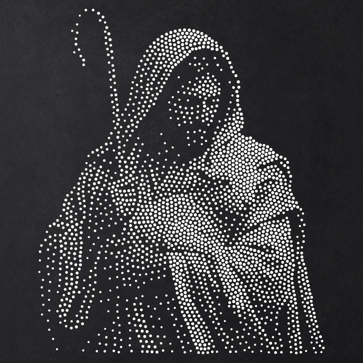Good Shepherd and Lamb reusable Mylar stencil