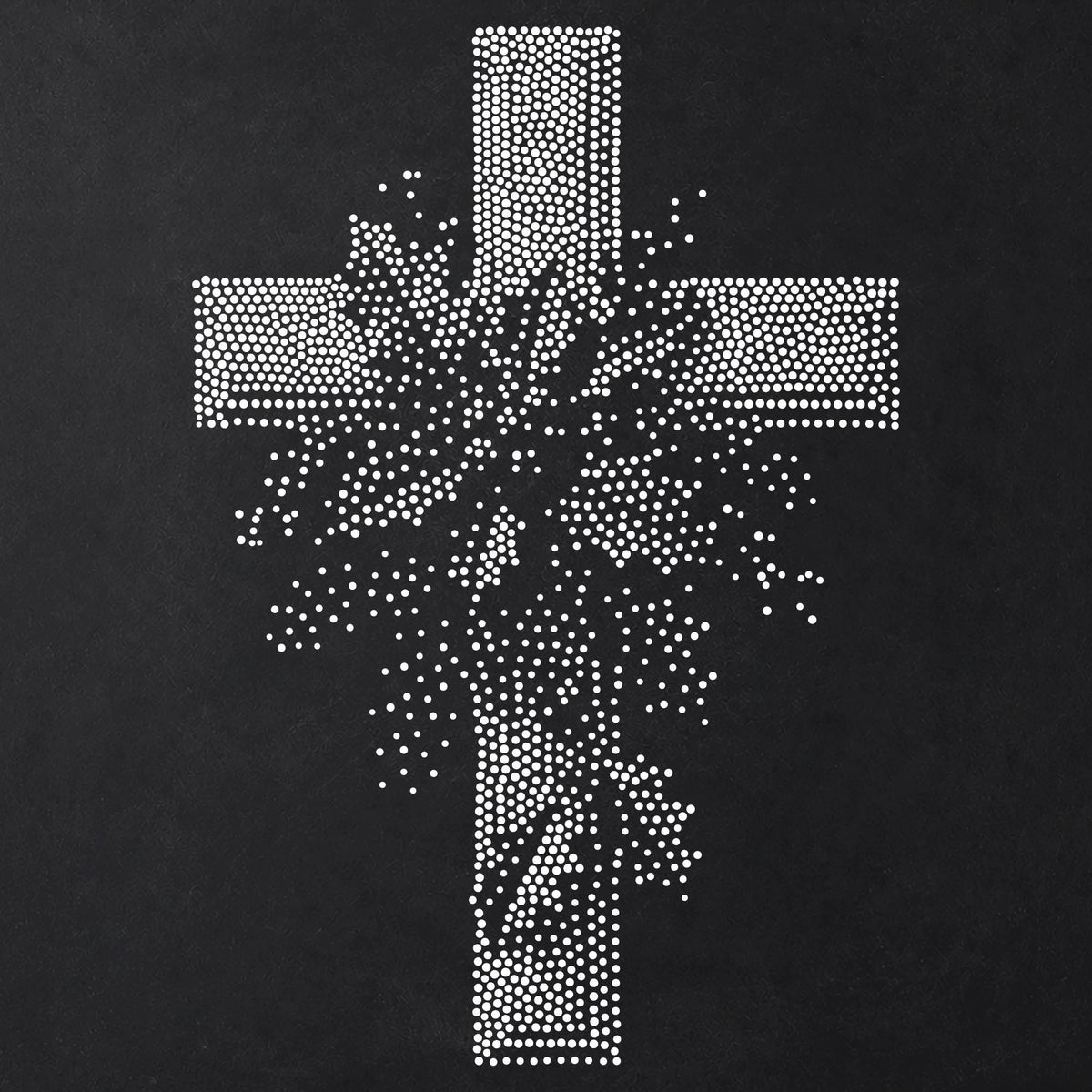 Christmas Cross with Holly reusable Mylar stencil