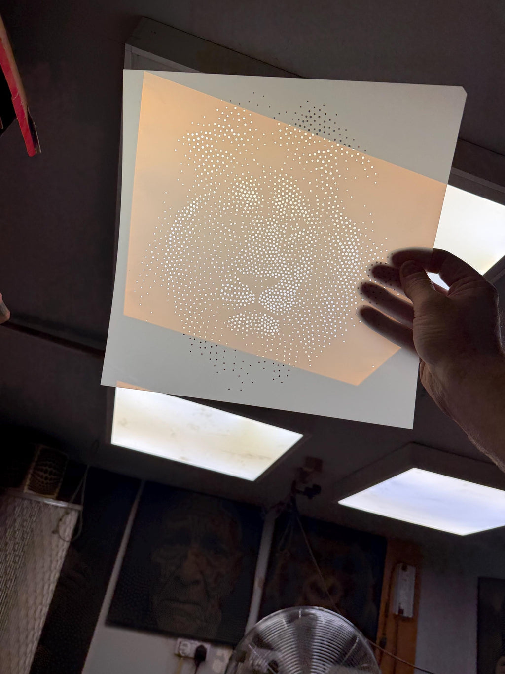 Lion reusable Mylar stencil
