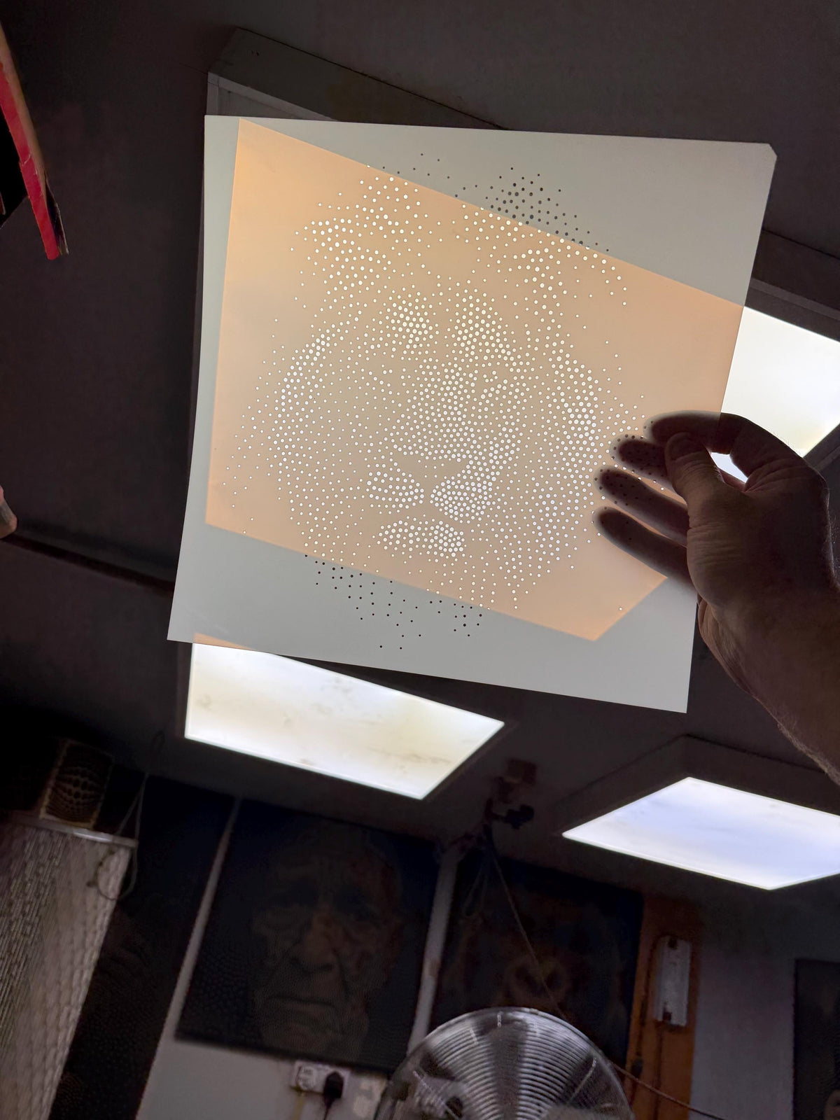 Lion reusable Mylar stencil