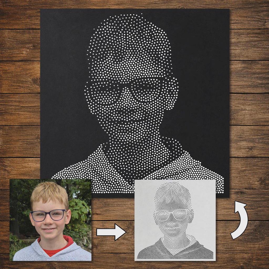 Custom Photo to reusable Mylar stencil