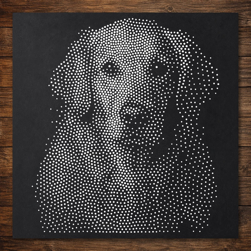 Golden Retriever Dog reusable Mylar stencil