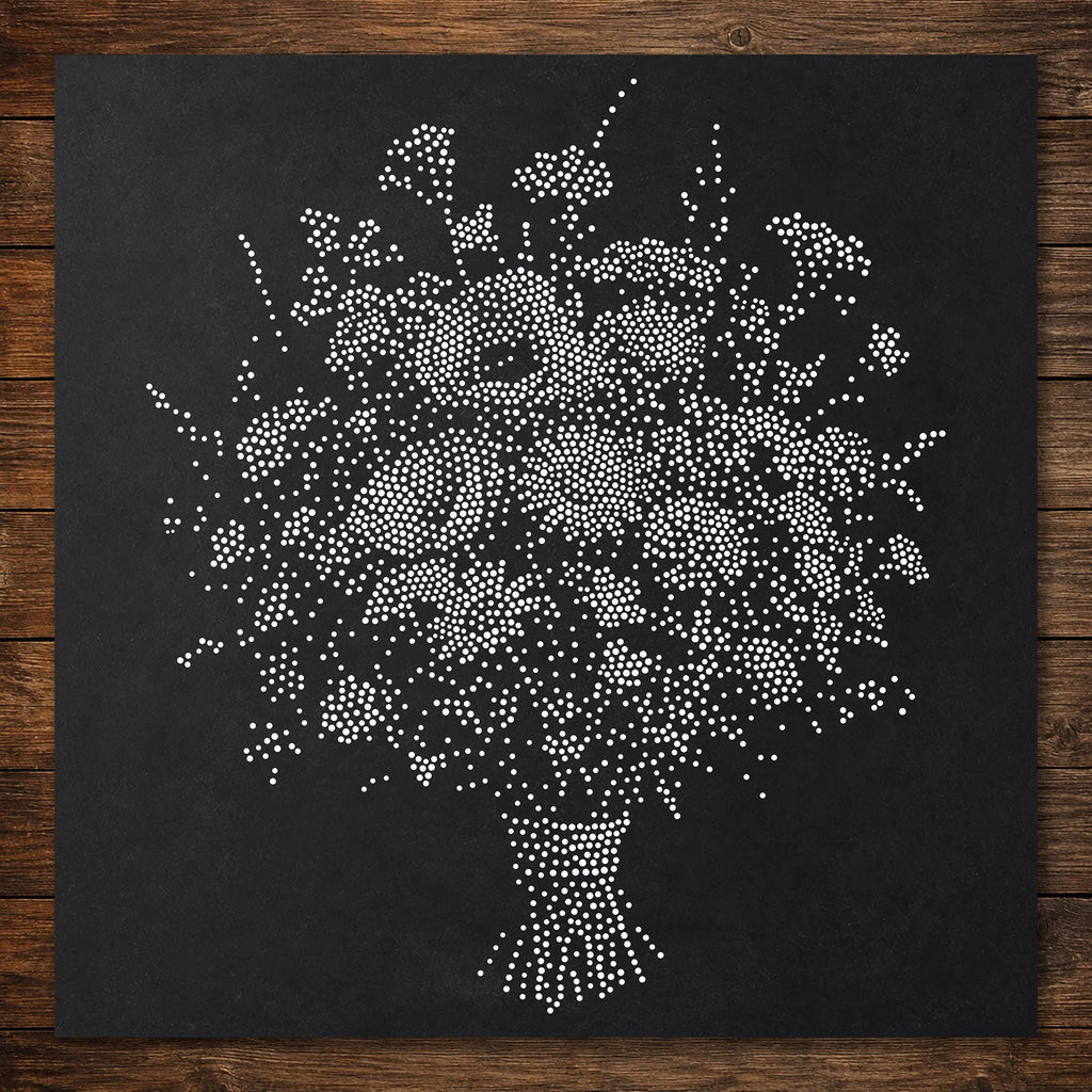 Bunch of Wild Flowers reusable Mylar stencil