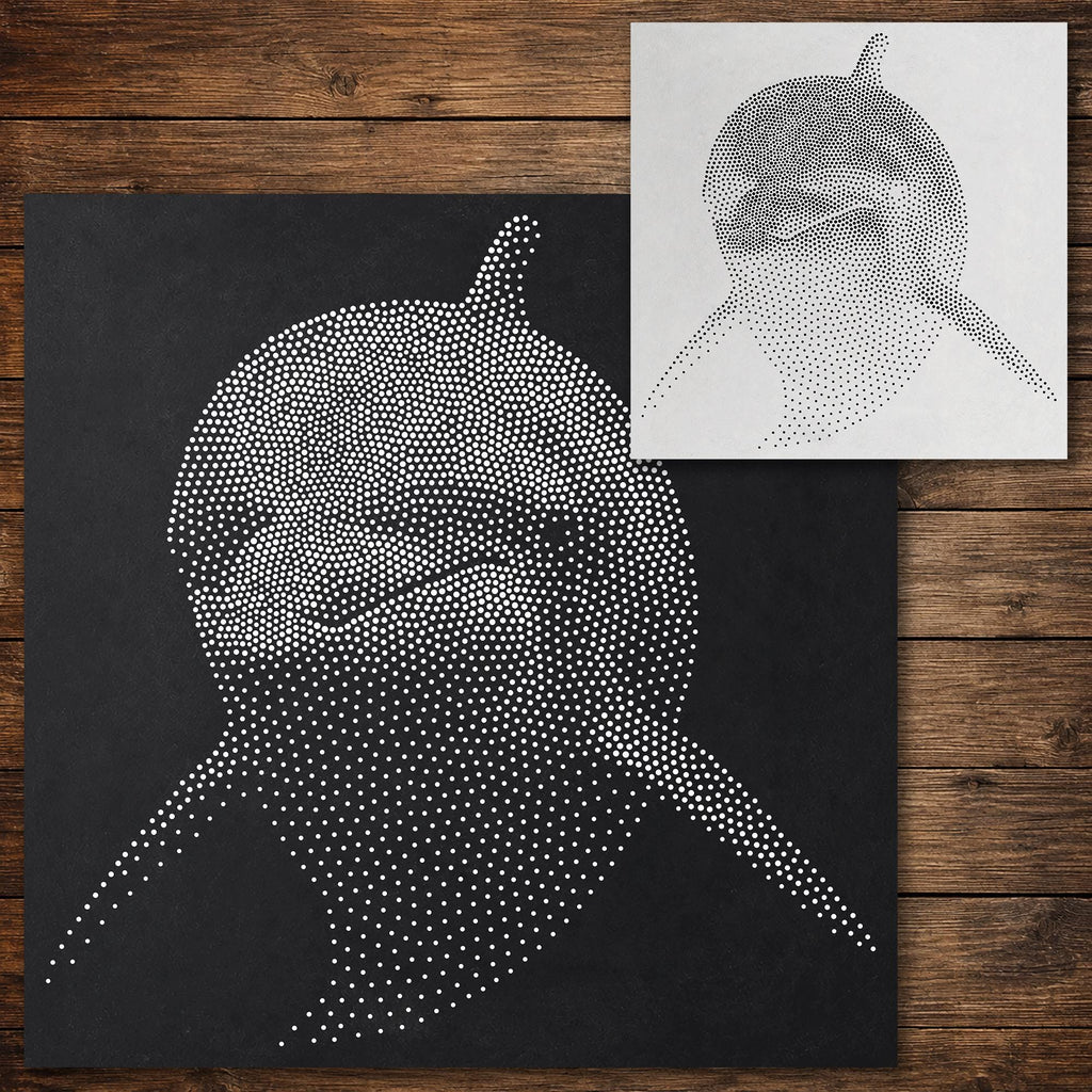 Dolphin reusable Mylar stencil