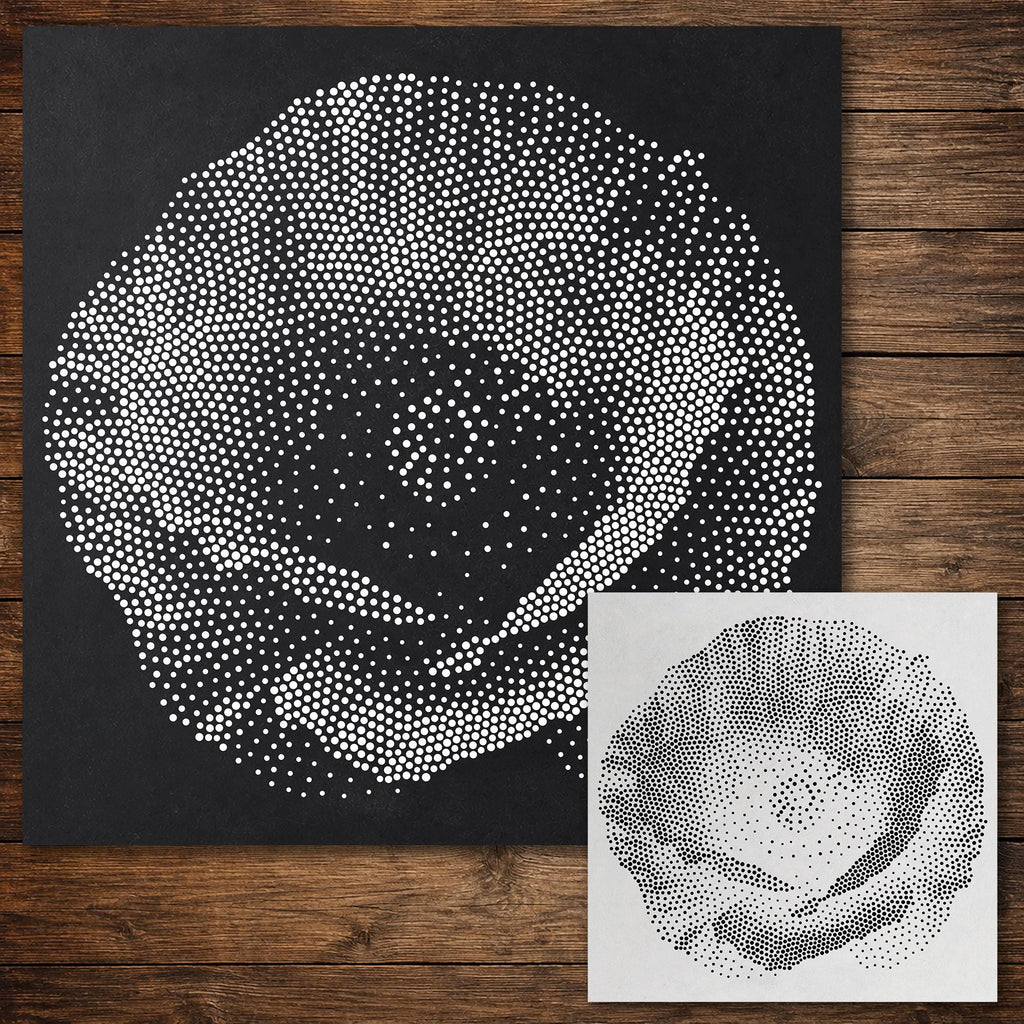 Poppy Flower reusable Mylar stencil