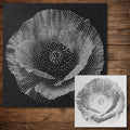 Poppy Flower reusable Mylar stencil