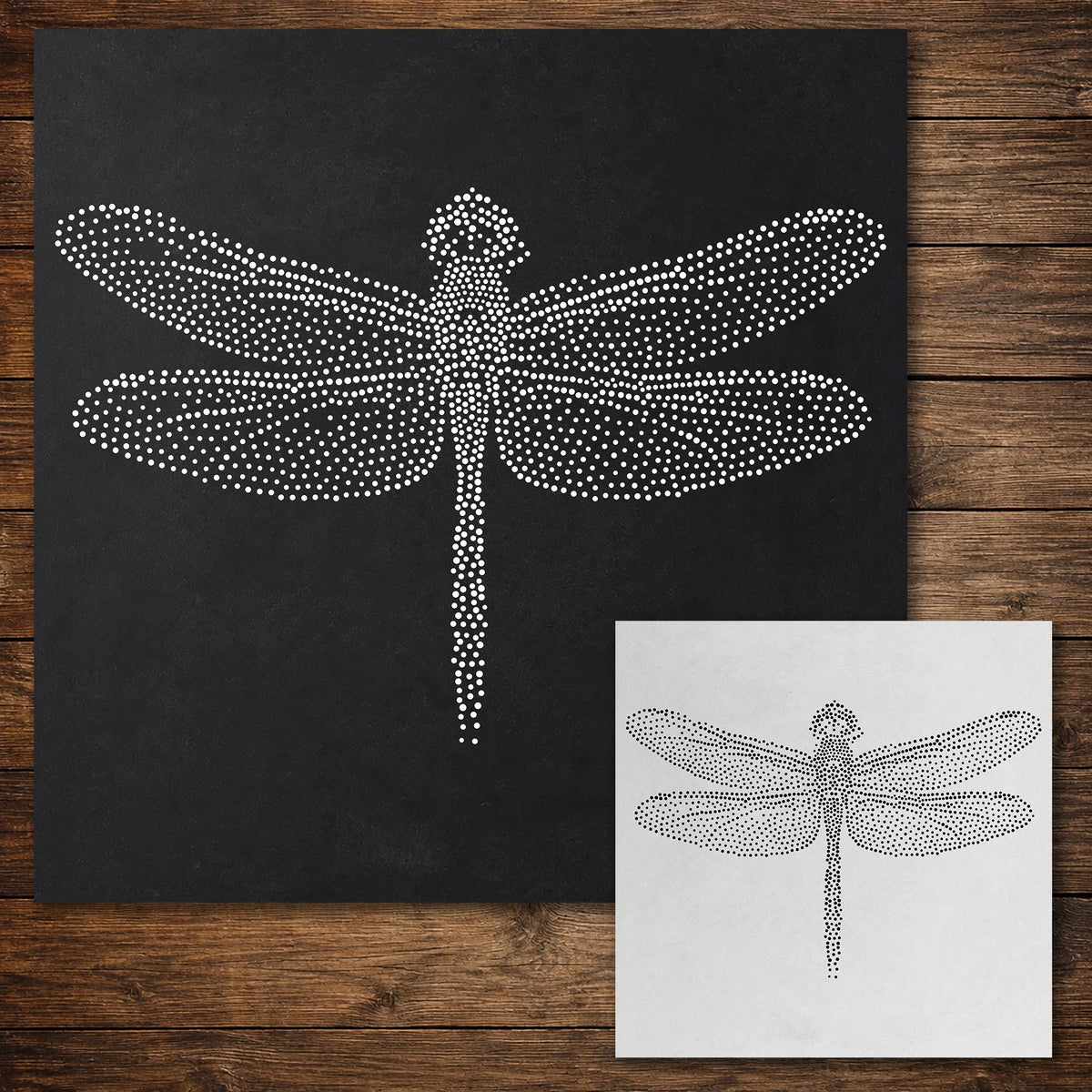 Dragonfly reusable Mylar stencil