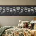 Repeating Chimpanzee Wall reusable Mylar stencil