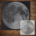 Moon reusable Mylar stencil