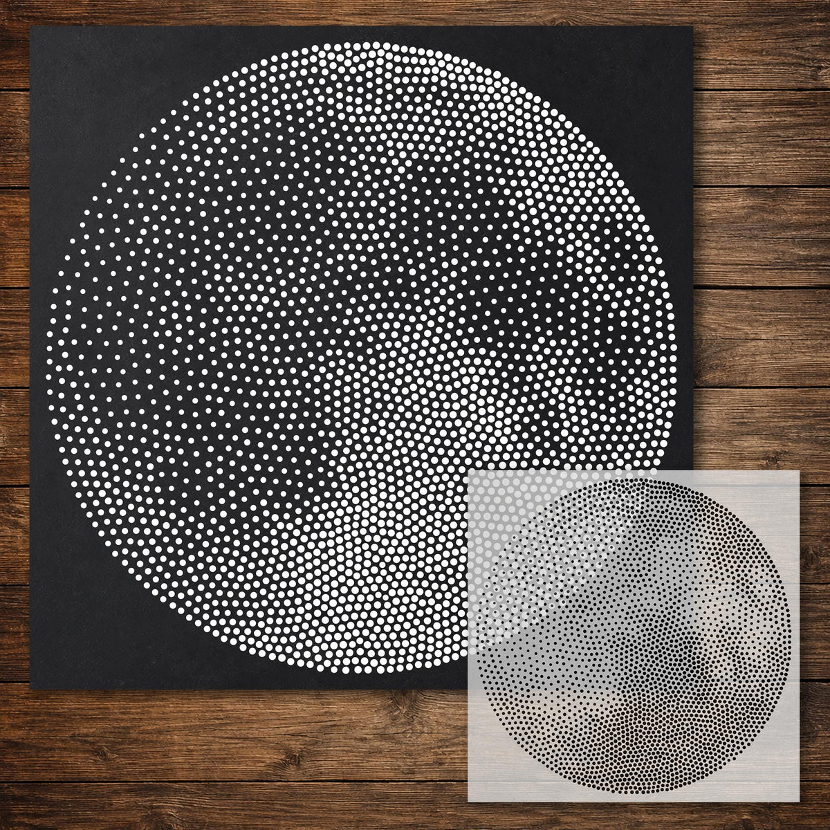 Moon reusable Mylar stencil