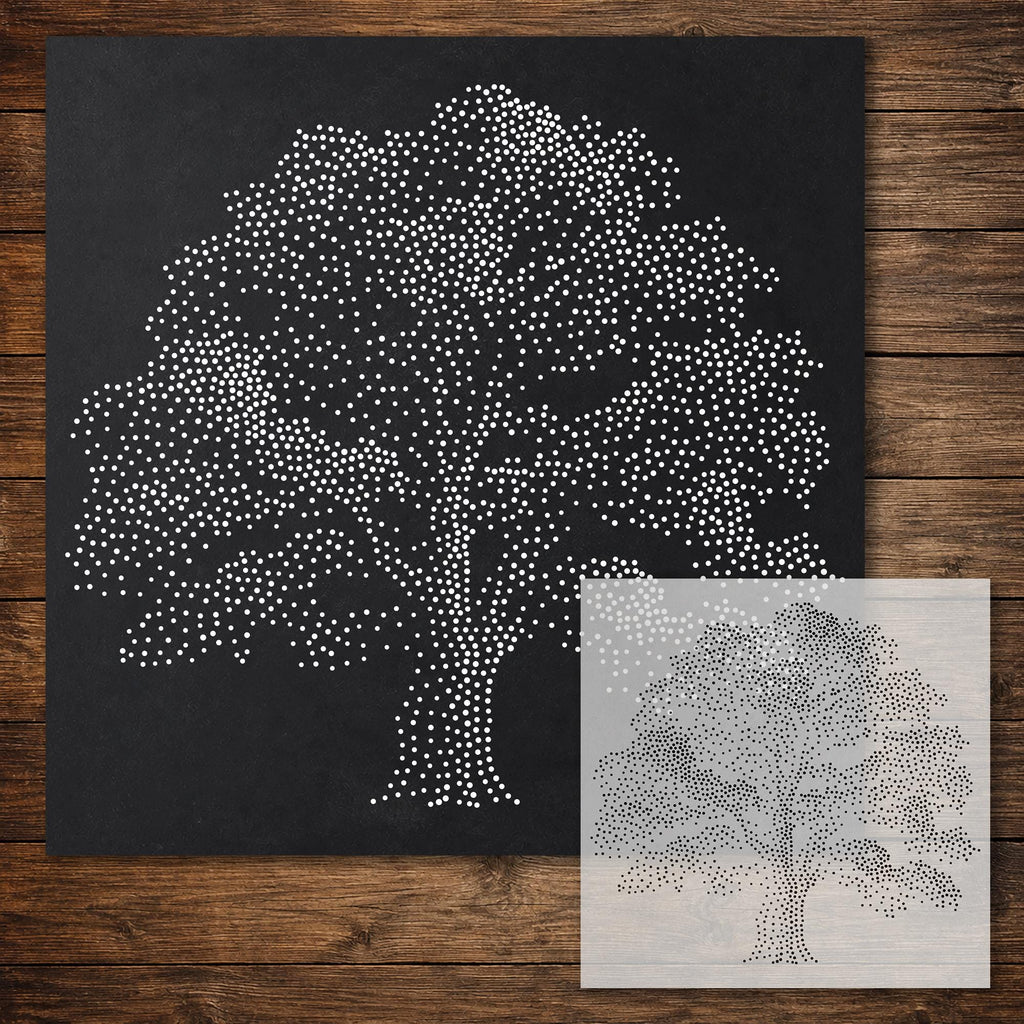 Oak Tree reusable Mylar stencil