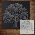 Oak Tree reusable Mylar stencil