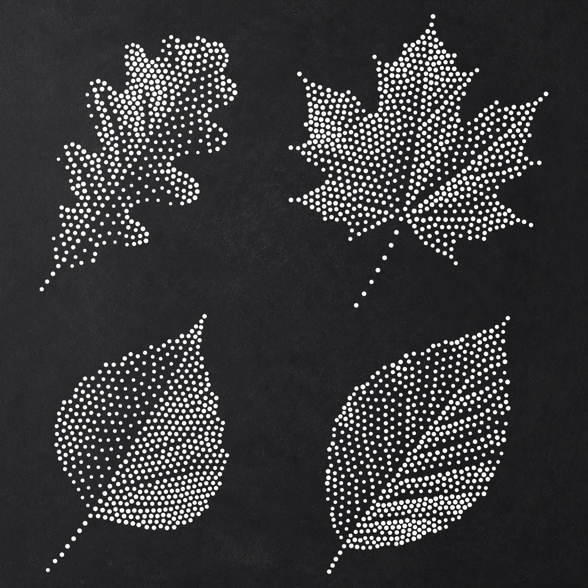 Tree Leaves reusable Mylar stencil