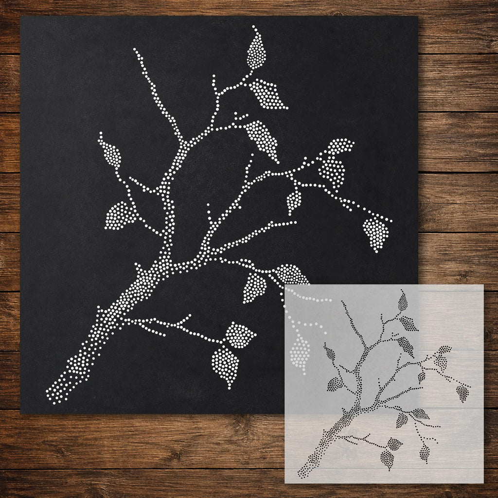 Tree Branch reusable Mylar stencil