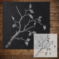 Tree Branch reusable Mylar stencil