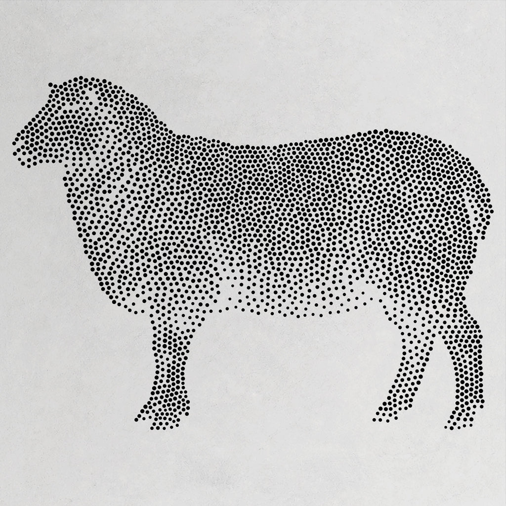 Sheep reusable Mylar stencil