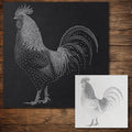 Rooster reusable Mylar stencil