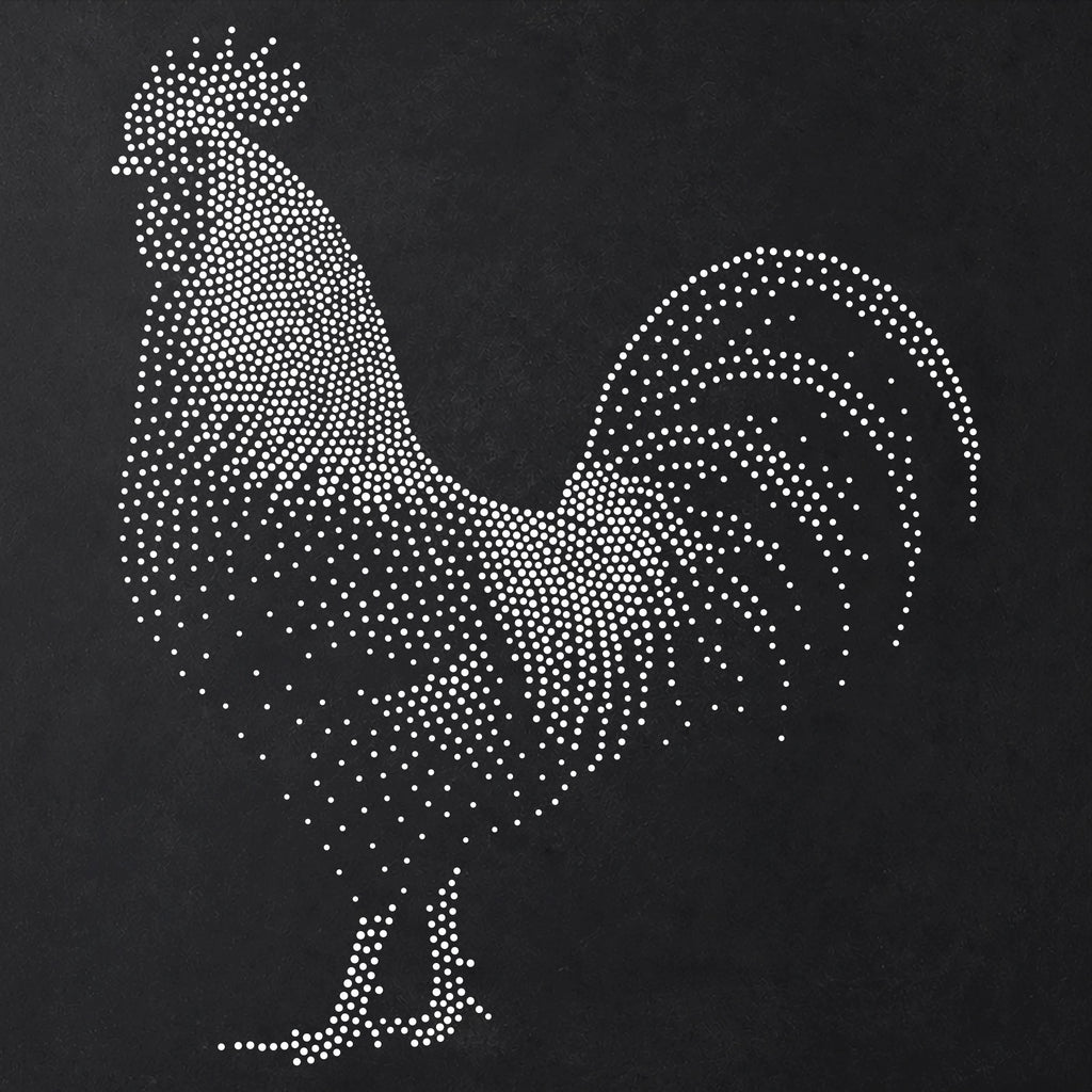 Rooster reusable Mylar stencil