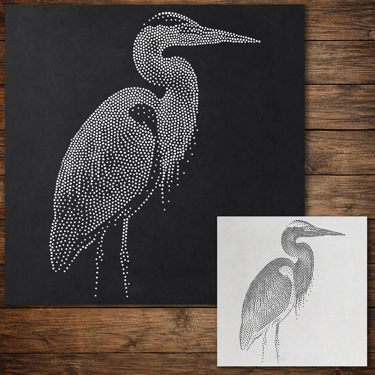 Heron reusable Mylar stencil