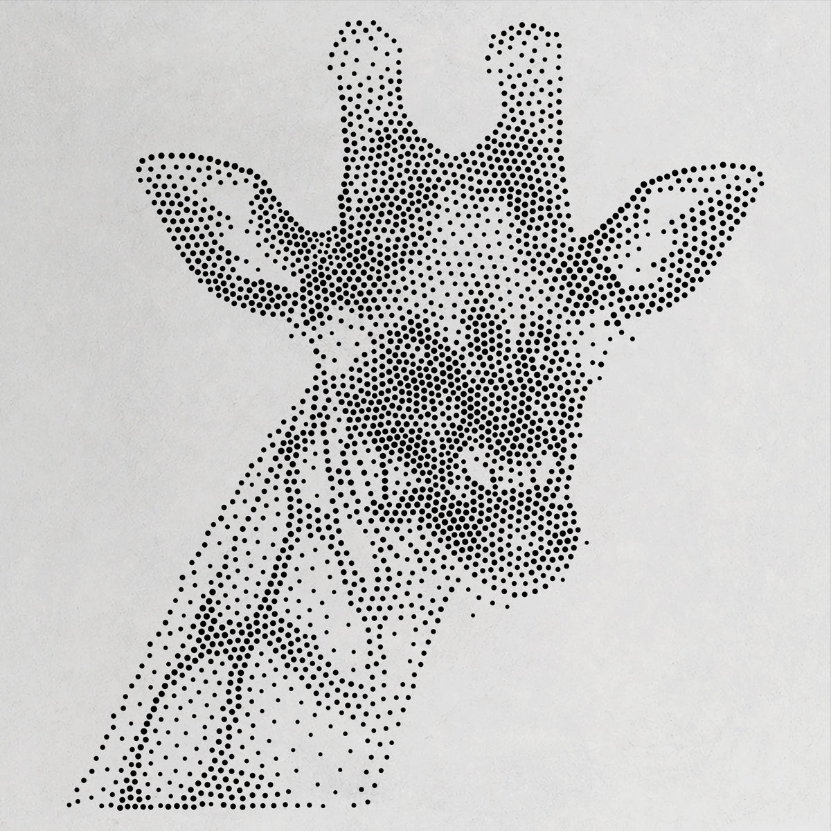 Giraffe Portrait reusable Mylar stencil