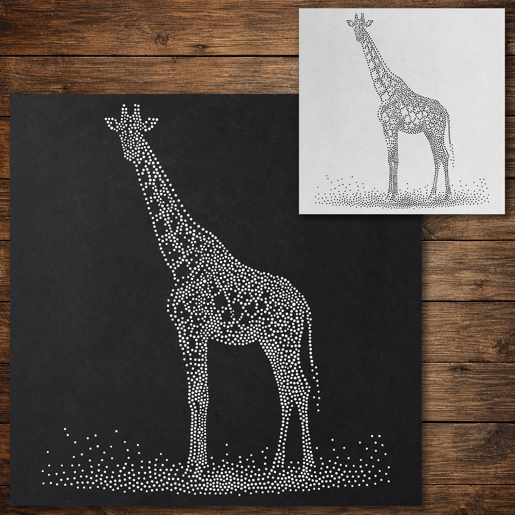 Giraffe reusable Mylar stencil
