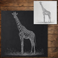 Giraffe reusable Mylar stencil