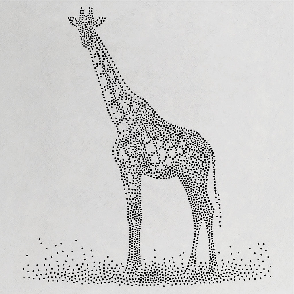 Giraffe reusable Mylar stencil