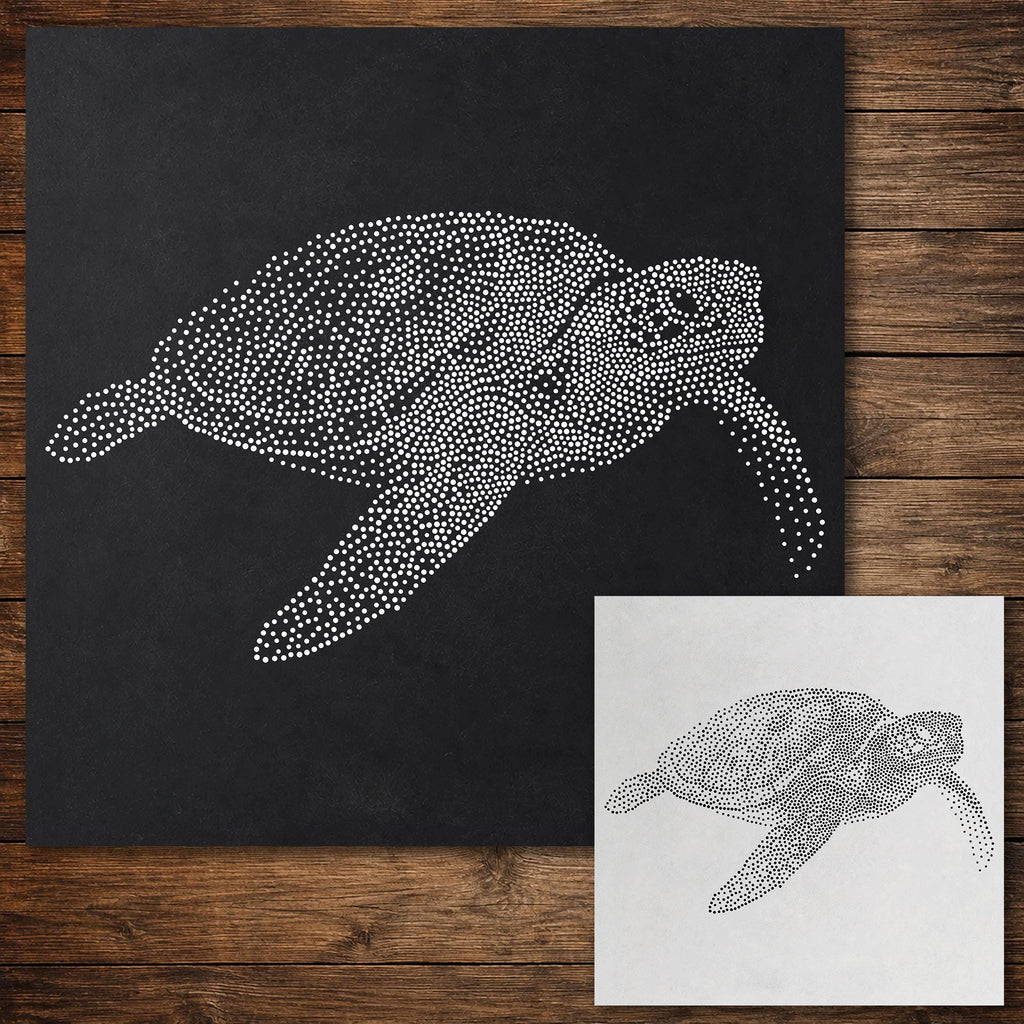 Sea Turtle reusable Mylar stencil