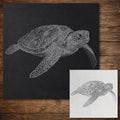 Sea Turtle reusable Mylar stencil