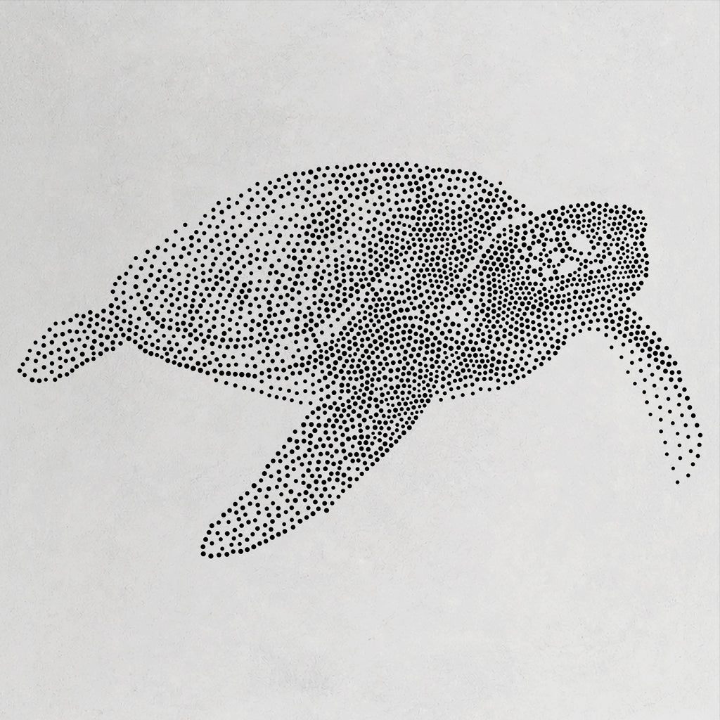 Sea Turtle reusable Mylar stencil