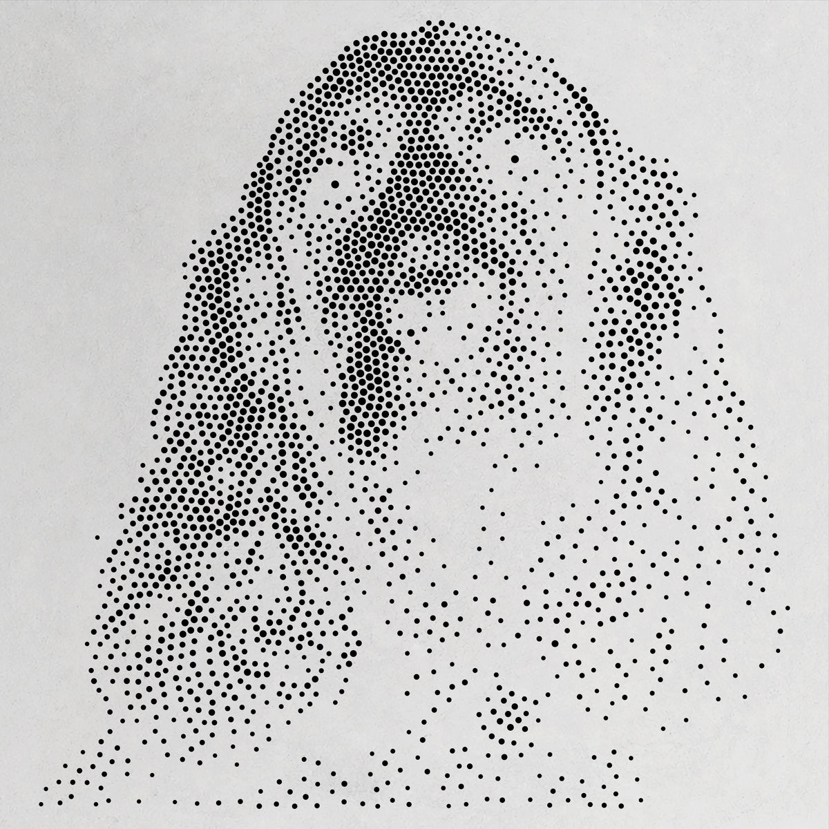 Cocker Spaniel Dog reusable Mylar stencil