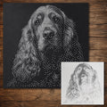 Cocker Spaniel Dog reusable Mylar stencil