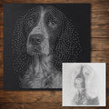 Springer Spaniel Dog reusable Mylar stencil