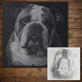 English Bulldog Dog reusable Mylar stencil