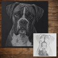 Boxer Dog reusable Mylar stencil