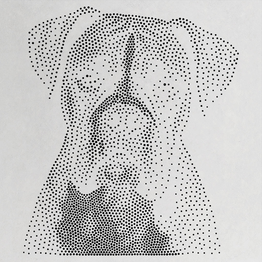 Boxer Dog reusable Mylar stencil