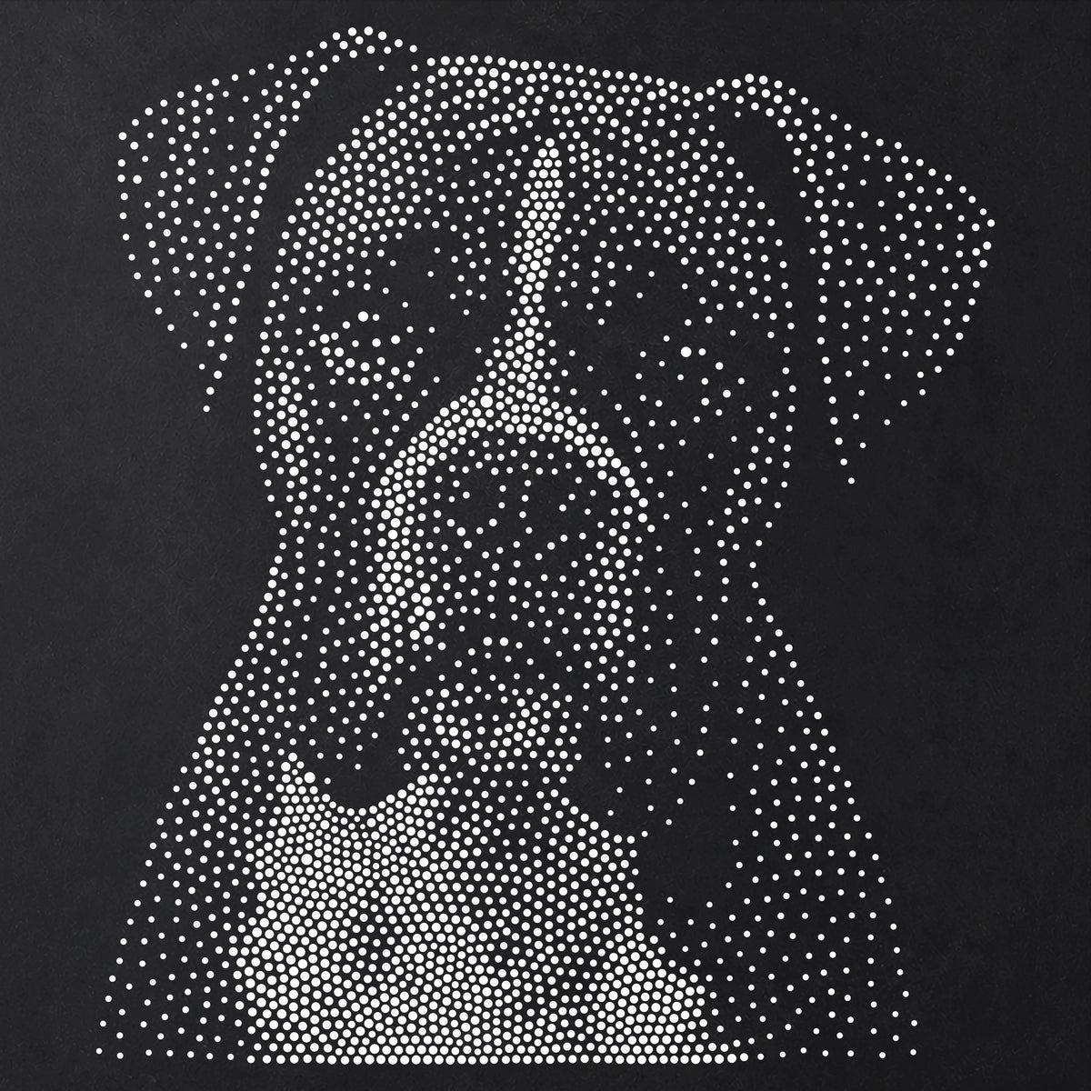Boxer Dog reusable Mylar stencil