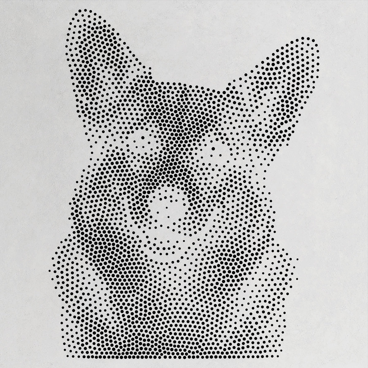 Corgi Dog reusable Mylar stencil