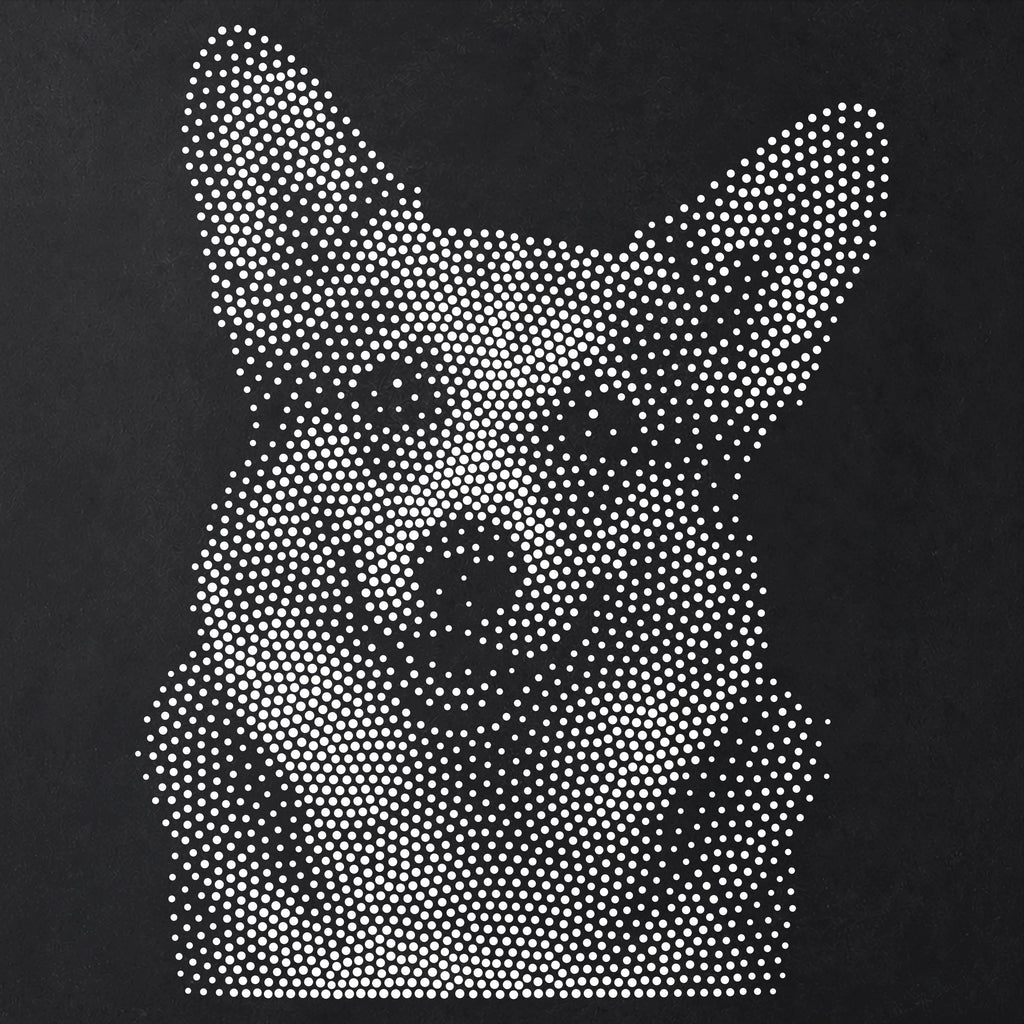 Corgi Dog reusable Mylar stencil