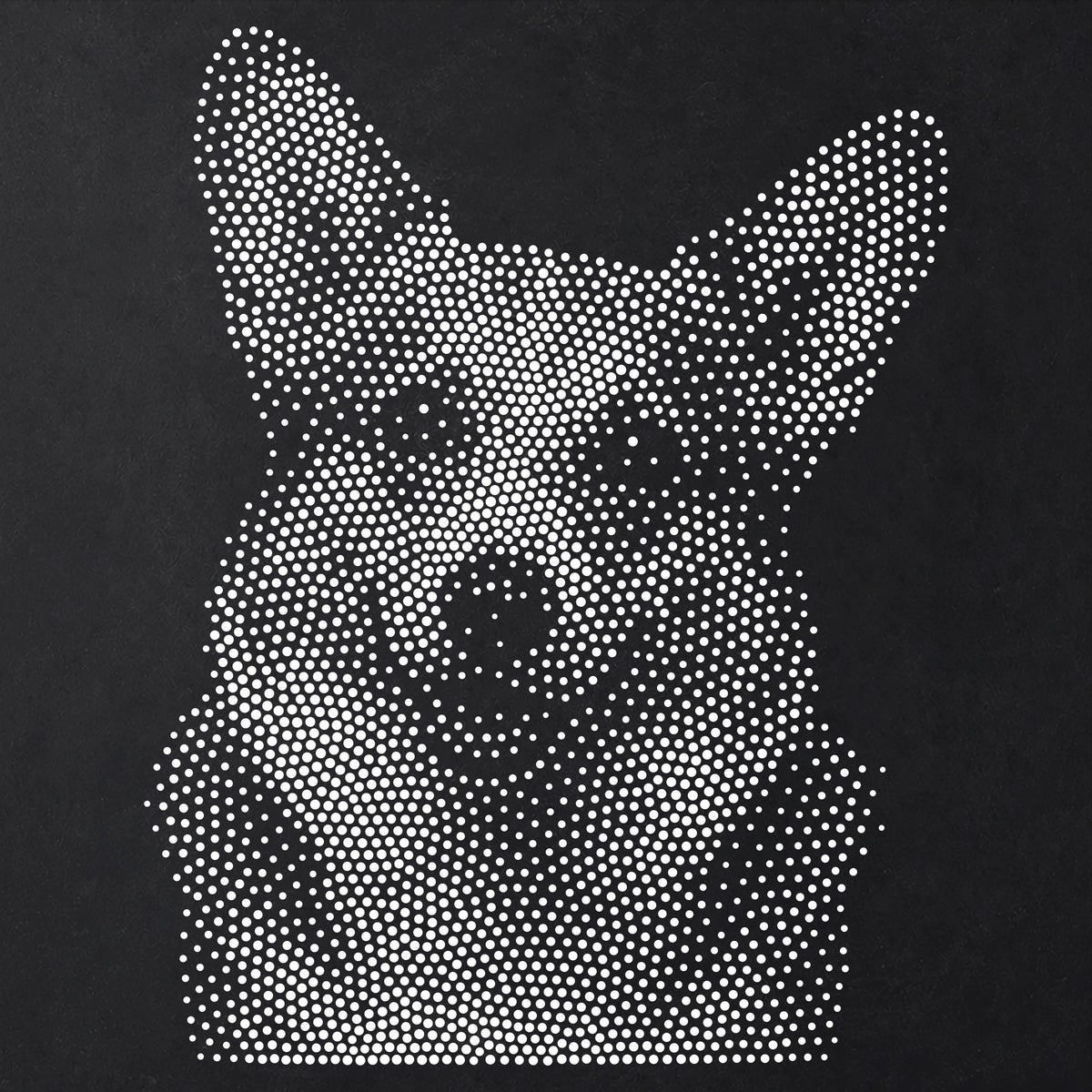 Corgi Dog reusable Mylar stencil