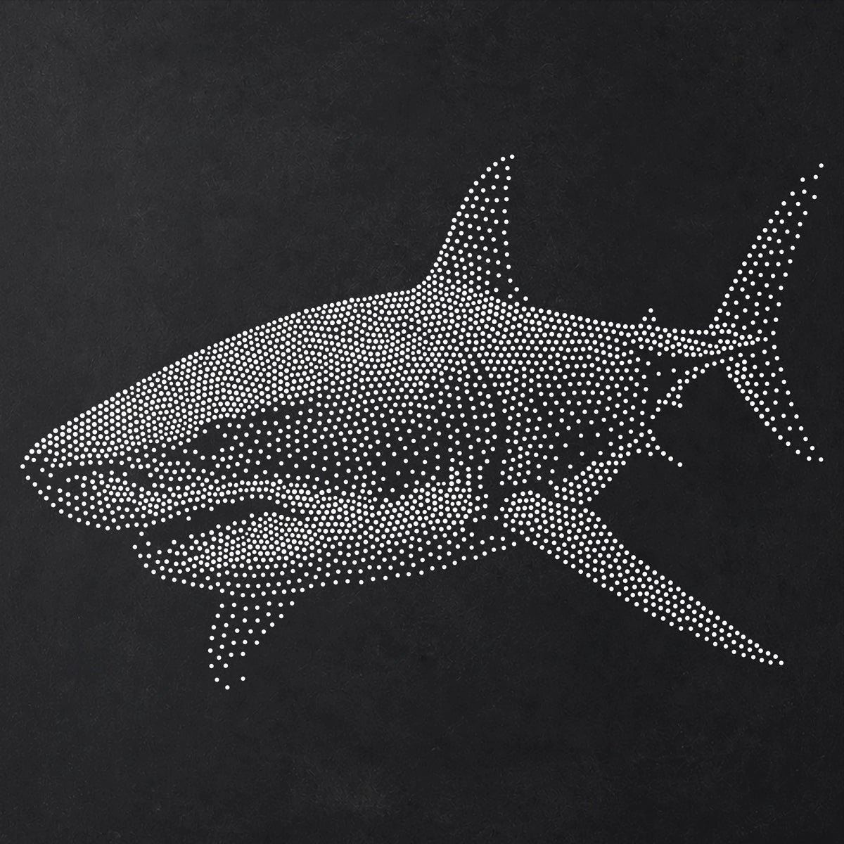 Great White Shark reusable Mylar stencil