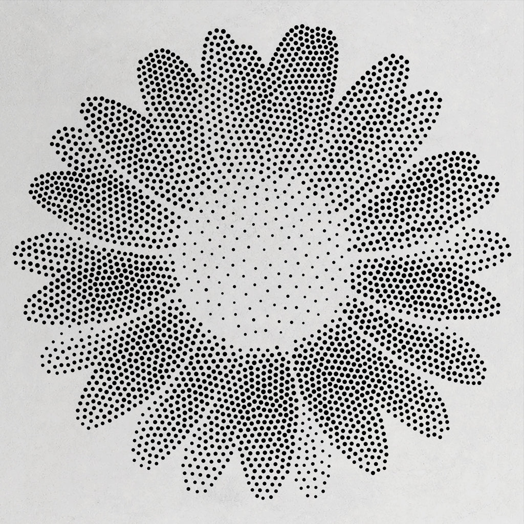 Daisy Flower reusable Mylar stencil