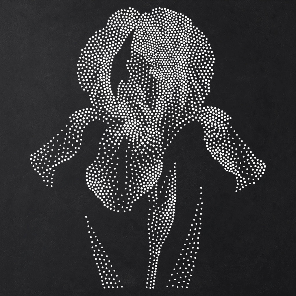 Iris Flower reusable Mylar stencil