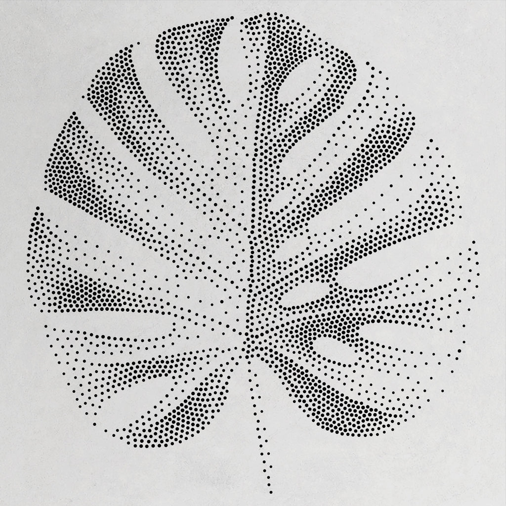 Monstera Leaf reusable Mylar stencil