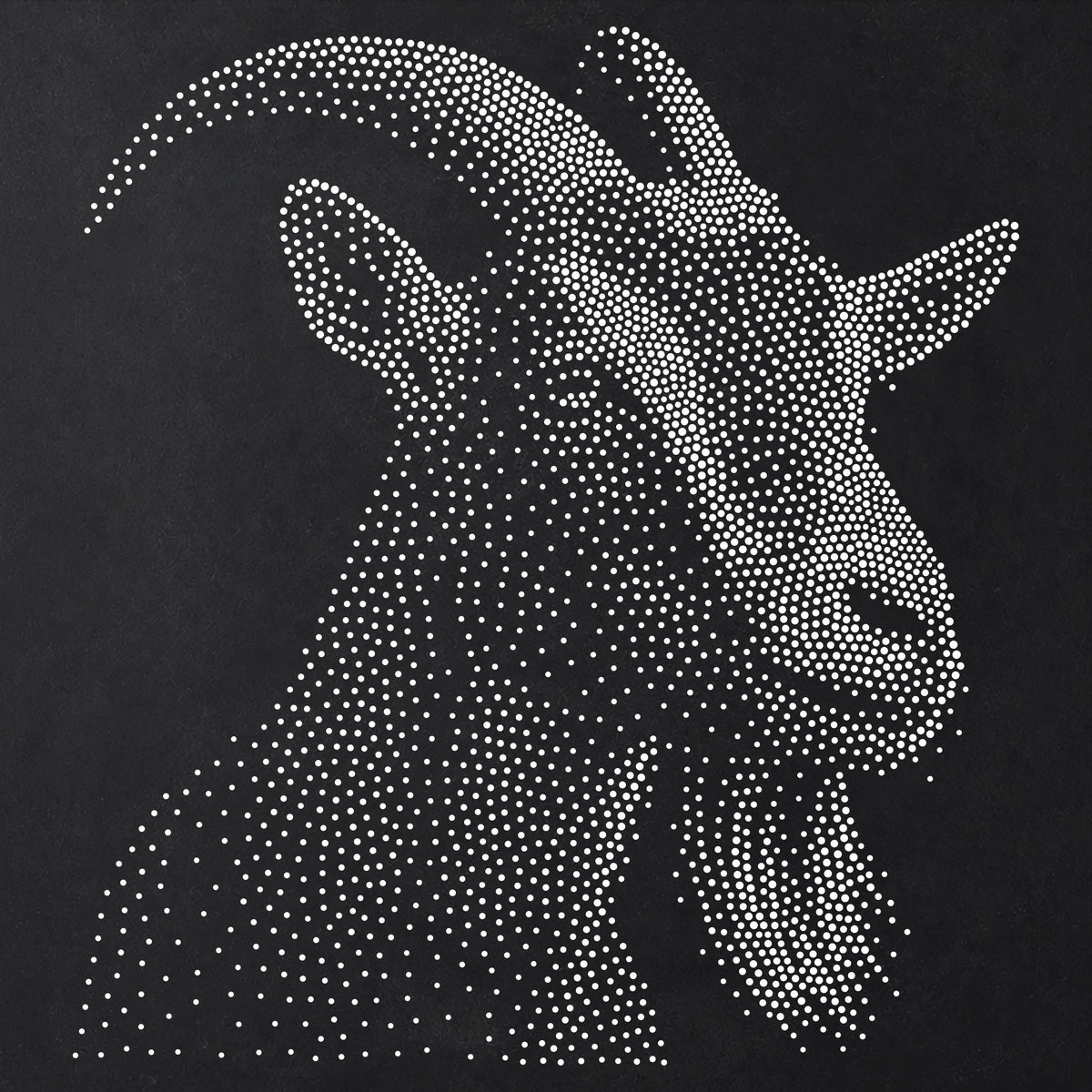 Goat Portrait reusable Mylar stencil