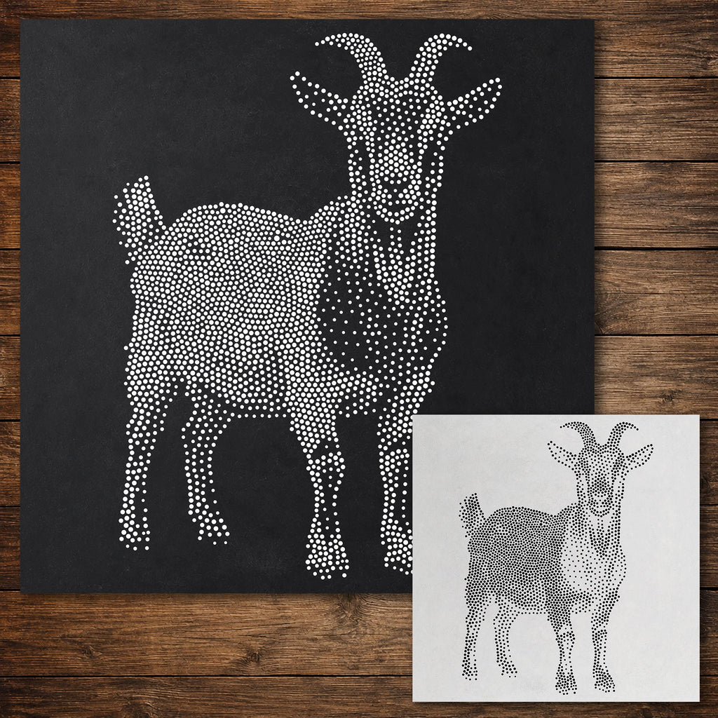 Goat reusable Mylar stencil