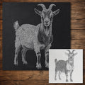 Goat reusable Mylar stencil