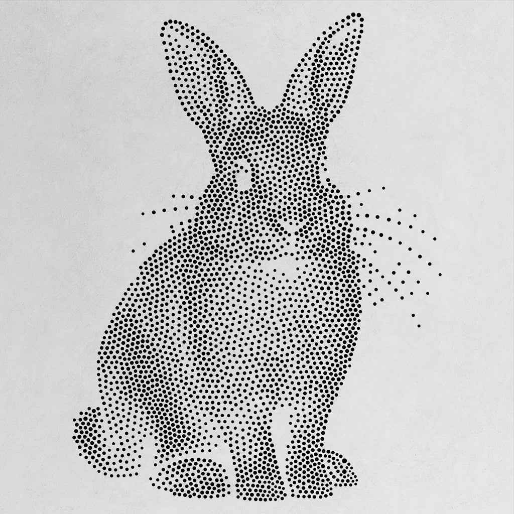 Rabbit reusable Mylar stencil